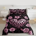 thumbnail image 2 of Castle Fairy Vintage Love Heart Twin Comforter Sets,Romantic Floral Rose Bedding Set, 2 of 8