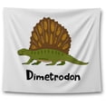 thumbnail image 1 of Awkward Styles Nursery Tapestry Wall Hanging Dimetrodon Home Decor, 1 of 2