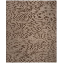 SAFAVIEH Martha Stewart Faux Bois Geometric Area Rug, Truffle, 8'6" x 11'6"