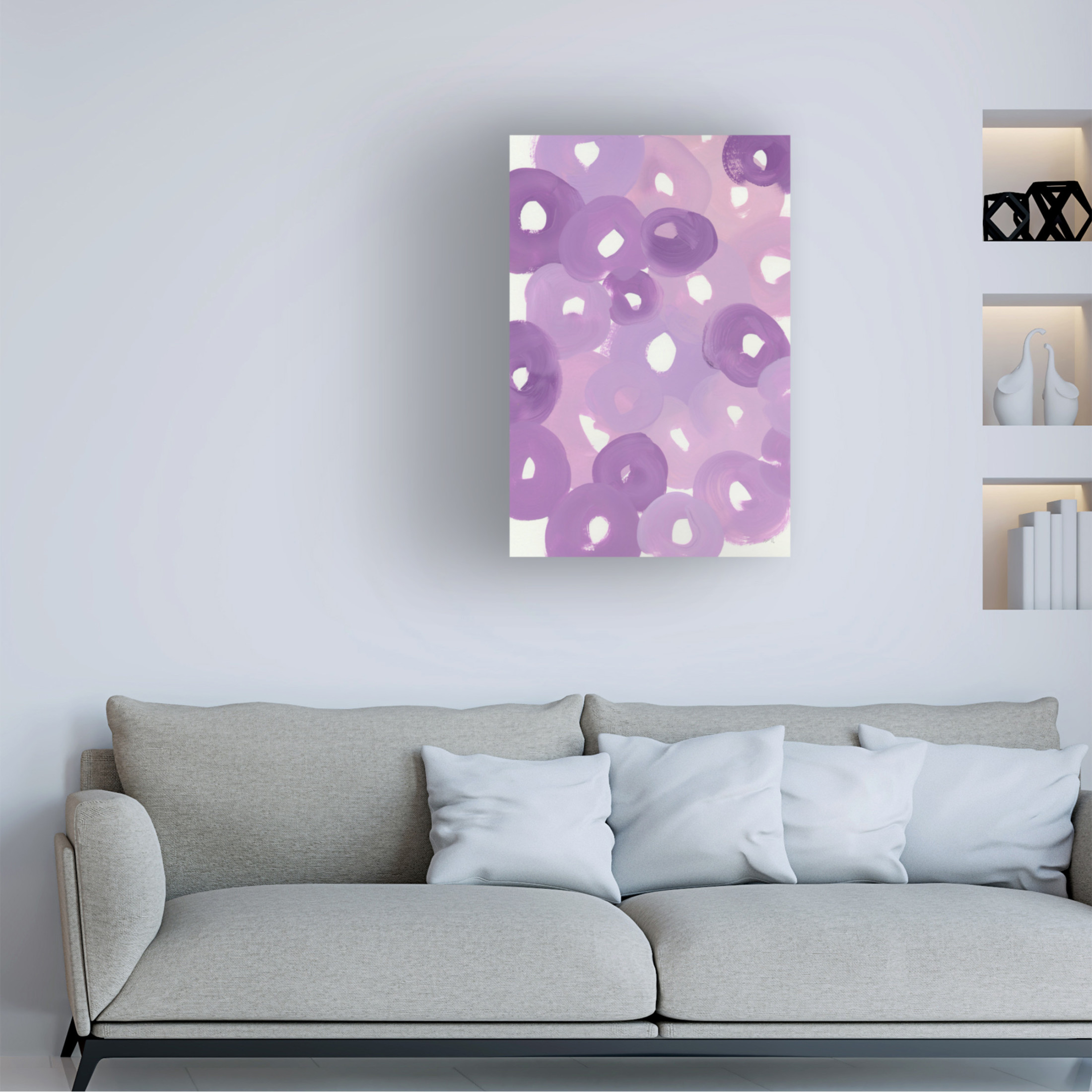 Trademark Fine Art Ania Zwara Circle Strokes Canvas Wall Art