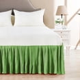 thumbnail image 3 of Home Soft Things Serenta Pleated Bedskirt 18" Drop Green King, 3 of 5