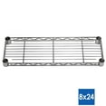 thumbnail image 4 of Shelving Inc. 8" d x 24" w x 96" h Chrome Wire Shelving with 5 Tier Shelves, Weight Capacity 800lbs Per Shelf, 4 of 6