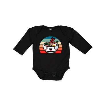 Inktastic Noodle Bowl Japanese Cute Ramen Kawaii Boys or Girls Long Sleeve Baby Bodysuit