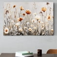 thumbnail image 5 of Soscooter Canvas Wall Art For Living Room Wall Decor For Bedroom Office Wall Decoration Neutral Wildflower Landscape Painting Pictures Artwork Room Aesthetic Home Decor 36x24 inches, 5 of 8
