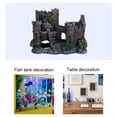 thumbnail image 3 of EeaseMX Decoración de acuario de resina con forma de castillo antiguo, ideal para peces y camarones., 3 of 8