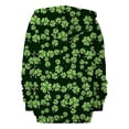 thumbnail image 5 of St Patricks Day Shirt Women Fall Oversized Pocket Solid Color Zipper Track Jacket Comfort Colors Sweatshirt, 5 of 5