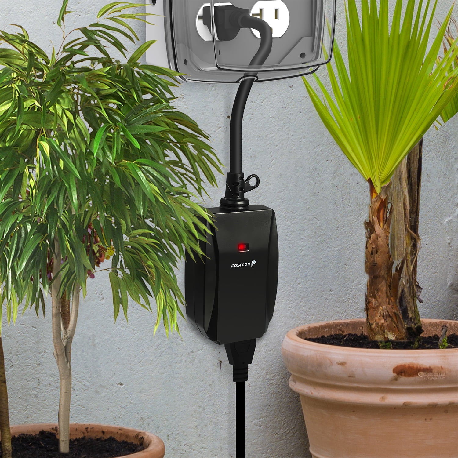 Functional Wireless Outdoor Remote Control Outlet Switch by Fosmon