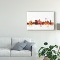 thumbnail image 3 of Trademark Fine Art 'San Antonio Texas Skyline Red' Canvas Art by Michael Tompsett, 3 of 4