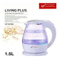 thumbnail image 2 of LP Living Plus Borosilicate Glass Electric One touch Automatic switch Tea Kettle and Water Boiler 1.5L, 2 of 3