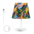 thumbnail image 7 of Yayeee Mini Table Lamp 11.8" Dimmable with Fabric Shade 3 Color Temperatures, Art Path, 7 of 7