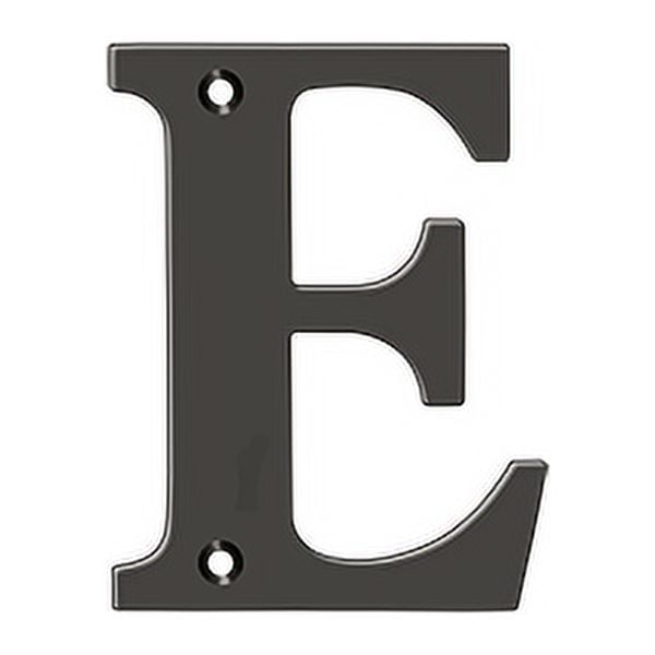 Deltana RL4E-10B 4" Residential Letter E; Oil Rubbed Bronze Finish