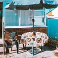 thumbnail image 3 of Waterproof  Tablecloth Garden Patio Table Protective Cover 600D Oxford Cloth Table Protector with Zipper Washable Linen Cloth for Camping Picnic Outdoor, 3 of 6