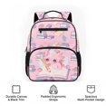 thumbnail image 6 of Pzuqiu Pink Axolotl 13.5 Inch Backpack for Girls Ages 3-6 Preschool Kindergarten Toddler, Water Resistant Breathable Padded Straps Lightweight Kids Bookbag for Back to School, 6 of 7