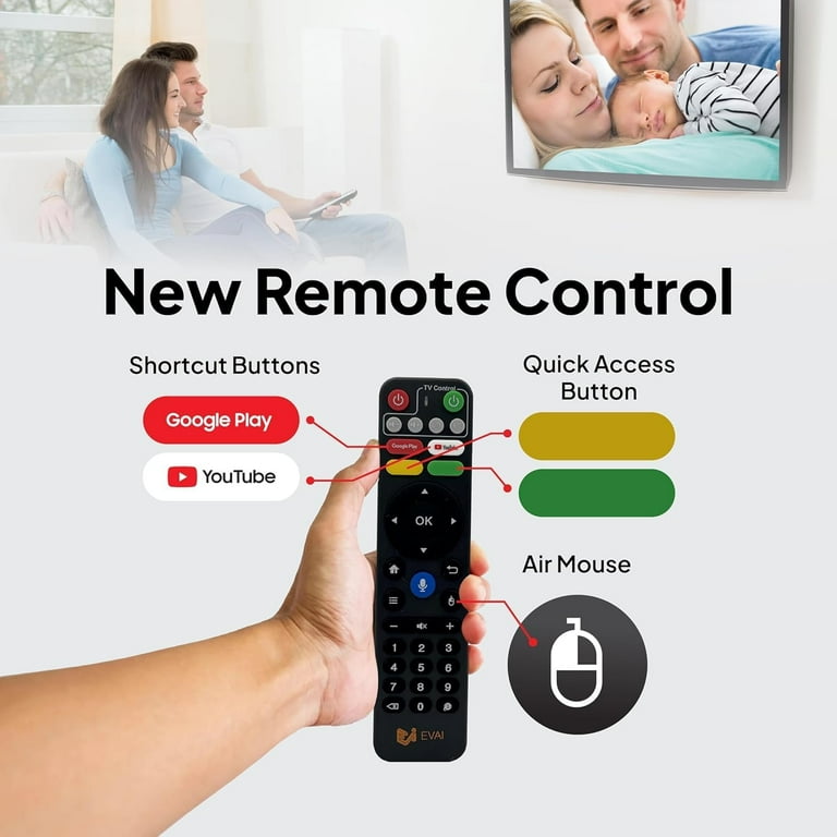 EVPAD 11P Android TV Box – 4GB RAM 64GB Storage, 8K UHD