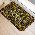 thumbnail image 4 of Geometric Printed Indoor Doormat Nordic Modern Black White Golden Floor Mat Kitchen Bathroom Door Mat Table Anti-slip Mat Rugs, 4 of 6