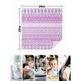 thumbnail image 4 of Purple Pink Boho Cloth Napkins Set of 4 Reusable Dinner Napkins, Vintage Ethnic Tribe Abstract Art Cocktail Napkin Washable Table Napkins for Wedding/Holiday Party/Baby Shower 20"x20", 4 of 7