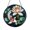 Acrylic 3.5 Inch, variant on Twin Fish Circular Suncatcher Ornament, Stained Glass Style Decorative Window Hanging Decor Accent for Pond Inspired Home Gift