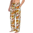 thumbnail image 2 of Daiia Pumpkin Corn Daisy Men's Sleep Pant with Pockets and Drawstring,Pajama Pants-Small, 2 of 9