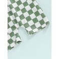 thumbnail image 7 of Jxzom Toddler Baby Boy Rash Guard Swimsuit Checkered Short Sleeve One Piece Zipper Bathing Suit Beach Swimwear Sunsuit 6M-4Y, 7 of 7