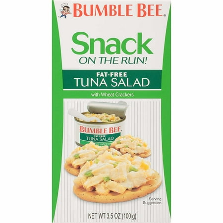 (8 pack) (8 Pack) Bumble Bee Snack On The Run! Fat Free Tuna with Wheat Crackers, 3.5 oz Kit