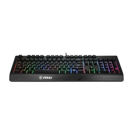 MSI - VIGOR GK20 Ergonomic Wired Gaming Membrane Keyboard - Black