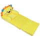 thumbnail image 4 of Sofá infantil amarillo con dibujos de animales, plegable, con asa ancha, suave y transpirable, para leer, relajarse y dormir., 4 of 14