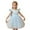 Sky Blue, variant on Girls Dresses Children Kids Baby Solid Color Mesh Dress Stylish Cute Dresses Party Gown Prom Princess Dress Size 4 Y-5 Y