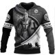 thumbnail image 3 of Sudadera con capucha de los Caballeros Templarios para hombre, con estampado 3D, de gran tamaño, estilo Harajuku, chaqueta holgada, jersey informal, ropa de calle con capucha, 3 of 5