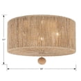 thumbnail image 4 of Crystorama Lighting - Three Light Ceiling Mount - Ceiling Mount - Jessa - 3, 4 of 8