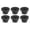 6, variant on 2x Auto Air Filter Holder Rubber Inserts Grommet Mounting Suitable For 206 207 307 308 1007 Black Rubber Grommets 1422A3