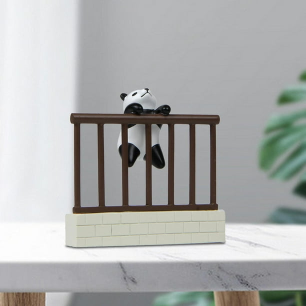 Panda para Decoración de Casa de Muñecas perfecl Ornamento de panda 7,2 cm x 7 cm