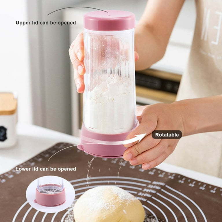 Hand-held Rotating Flour Sifter Cup Flour Mixer Semi-automatic