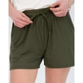 thumbnail image 3 of Real Essentials 3 Pack: Womens Ultra-Soft Athletic Lounge Casual Sweat Shorts with Pockets (Available in Plus Size), 3 of 6