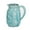 Blue, variant on Sungmor Vintage Ceramic Pitcher Vase - Rustic Farmhouse Decorative Vase with Handle for Dried Flowers, Greenery & Home Decor Accent, Turquoise Embossed Floral Jug, Ice Crackle Glaze Finish, 8 Inch
