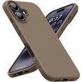 thumbnail image 1 of KOMI Designed for iPhone 16 Case,Shockproof Liquid Silicone Protective Phone Case with Soft Anti-Scratch Microfiber Lining Ultra Slim Drop Protection Phone Cover 6.1 inch Light Brown, 1 of 5