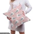 thumbnail image 5 of Ambesonne Pink and Orange Fabric by the Yard Upholstery, Pastel Seagulls, 3 Yards, Blush Dark Salmon and Grey, 5 of 5