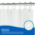 thumbnail image 4 of Kenney Lightweight PEVA Shower Curtain Liner, 70" W x 72" H, White, 4 of 7