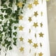 thumbnail image 3 of PTOOTP Guirnalda de estrellas brillantes de 2 m, guirnaldas de papel colgantes navideñas para cumpleaños, hogar, bodas, fiestas, decoración (doradas), 3 of 7