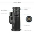 thumbnail image 4 of Portable Waterproof Monocular Telescope 40X60 Outdoor Day Night Vision Telephoto Camera Focus Optical HD Lens + Phone Clip  + Tripod Waterproof For Hiking Camping Hunting Sightseeing, 4 of 10