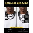thumbnail image 7 of ChainsHouse 9MM Black Cuban Link Chain for Men Women 26 Inch Hip Hop Necklace with Shining Cross Clasp Chain Jewelry Gift for Father's Day Christmas, 7 of 7