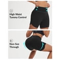 thumbnail image 6 of BALEAF Womens 5" Biker Shorts High Waisted Workout Spandex Short Tummy Control Gym Yoga Athletic with Pocket Black L, 6 of 7