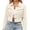 Beige, variant on Fringe Jackets Women Western Cowlgirl Long Sleeve Button Down Collared Tassel Faux Suede Cropped Coats Country Concert Tops