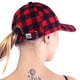 thumbnail image 3 of Moda hombres mujeres gorra de béisbol a cuadros visera sombrero ajustable deportes al aire libre sombrero para el sol, 3 of 5