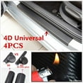 thumbnail image 2 of 4Pcs 4D Carbon Fiber Black Car Door Sill Scuff Plate Cover Anti Scratch Sticker, 2 of 24
