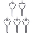thumbnail image 1 of 5PCS Chien Sac Titulaire - Mains-Libres Clip Chien Caca Distributeur Animal Poubelle, Support de Chien avec Attaches Tactiles Pièce Jointe, Sac à Déchets Réglable Adapter n'Importe Quelle Laisse,, 1 of 7