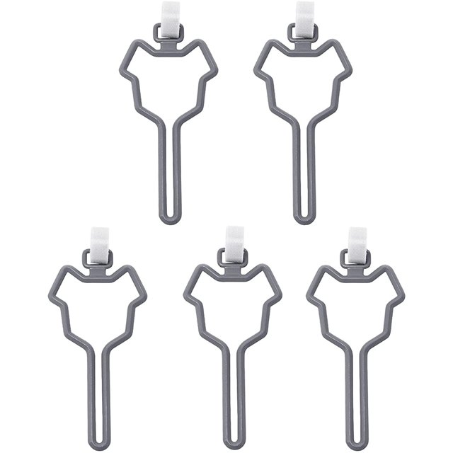 5PCS Chien Sac Titulaire - Mains-Libres Clip Chien Caca Distributeur Animal Poubelle, Support de Chien avec Attaches Tactiles Pièce Jointe, Sac à Déchets Réglable Adapter n'Importe Quelle Laisse,