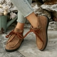 thumbnail image 6 of Bnwani Womens Boots New Fashion Pile Flat Ankle Casual Solid Suede Boot Brown Size 7, 6 of 9