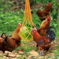 thumbnail image 4 of Necvior Chicken Vegetable Net String Bag Poultry Fruit Holder Chicken Cabbage Feeder Treat Feeding Tool for Goose Duck Birds, 4 of 15