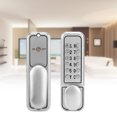 thumbnail image 4 of Panel de cerradura de puerta mecánica Jadeshay de Aleación de zinc Plata, 4 of 8