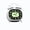 White, variant on syligr Curved Alarm Clock for Bedroom Desk, Loud Ring Twin Bell, Battery Operated Vintage Analog Clock for Office Dorm Living Room Kitchen, Bedside Bell Alarm for Home Decor Guest Room